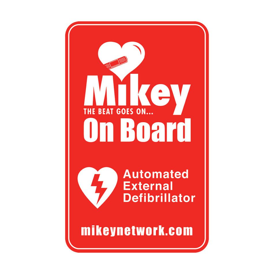Mikey on board vehicle sticker